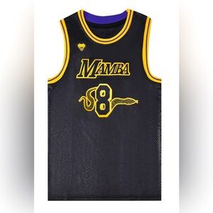 Kobe Bryant Los Angeles Lakers Black Mamba Novelty Jersey – Men’s XXXLarge 🐍💜💛